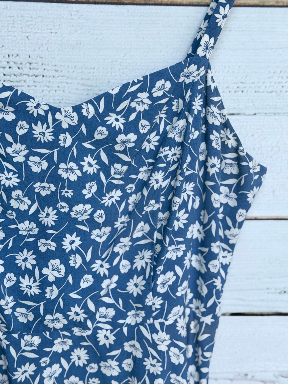 Old Navy Blue and White Floral Sundress - Picture 4 of 10